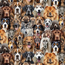 Timeless Treasures Top Dogs Realistic Dogs Fabric