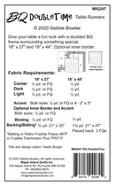 Maple Island Quilts Double Time Table Runner Pattern