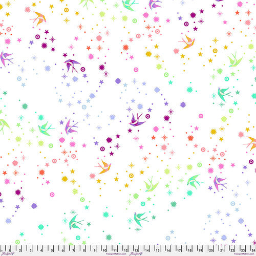 Tula Pink True Colors Fairy Dust White MINKY Fabric