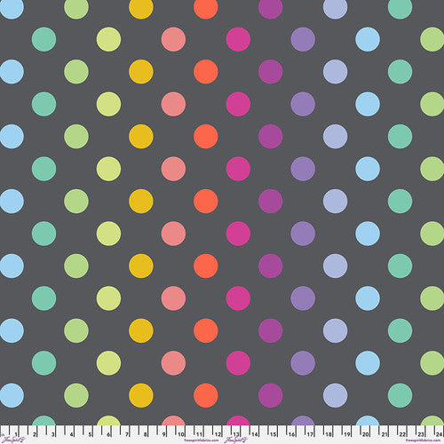 PREORDER Tula Pink Graywork Disco Poms Shadow MINKY Fabric