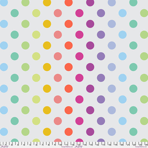 PREORDER Tula Pink Graywork Disco Poms Whisper MINKY Fabric