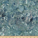 Hoffman Fabrics Jelly Fish Batiks Denim Water Splash Fabric