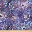 Hoffman Fabrics Jelly Fish Batiks Amethyst Abstract Sea Texture Fabric