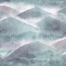 Hoffman Fabrics Sea Salt Misty Mountain Range Dewdrop Fabric