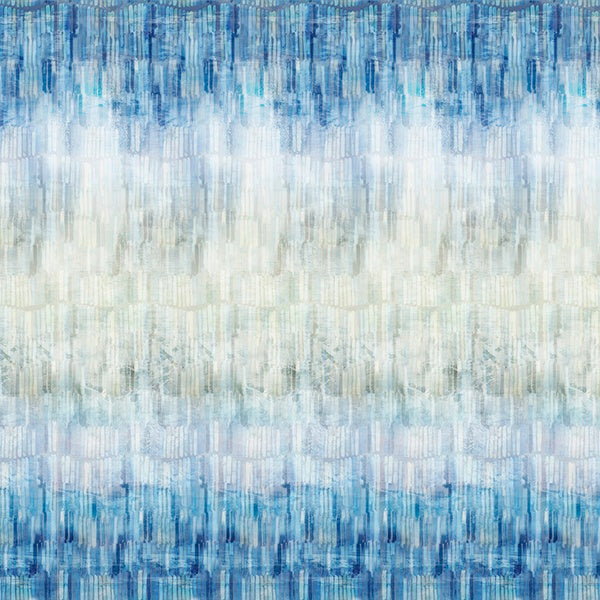 Hoffman Fabrics Sea Salt Painterly Stripe Bluegrass Fabric