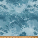 Hoffman Fabrics Jingle Bell Woods Pine Needles Blue Fabric