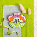 Knitting Basket Felt Craft Brooch Kit For Beginners