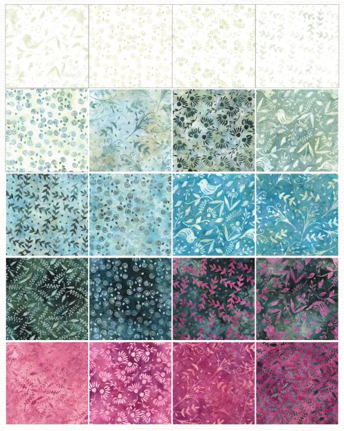 Island Batik Misty Mornings Batik Strip Pack