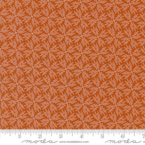 Moda Folk Lore Etched Blender Pumpkin Fabric