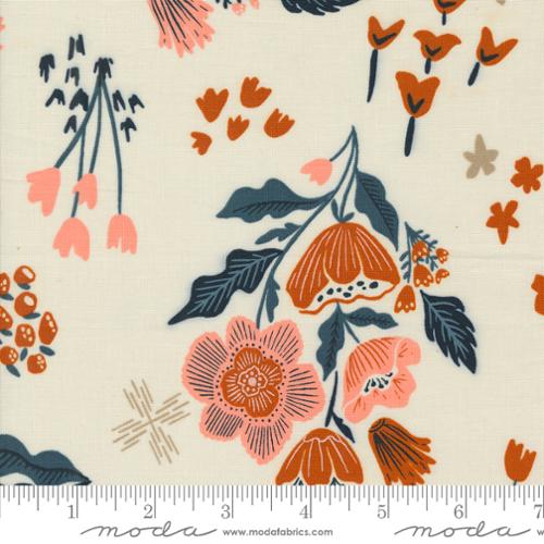 Moda Folk Lore Garden Tales Large Floral Eggshell Fabric