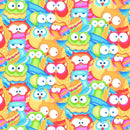 A.E. Nathan Co. Comfy Flannel Owls Multi Fabric