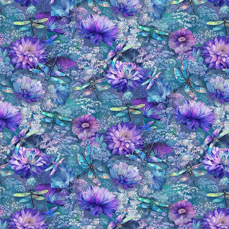 Timeless Treasures Dragonfly Flying Dragon Flies Fabric