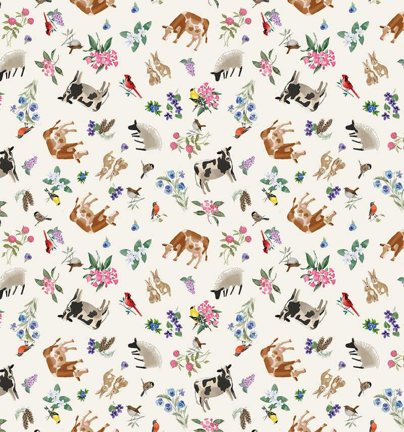 All New England Shop Hop Spring Cream Fabric