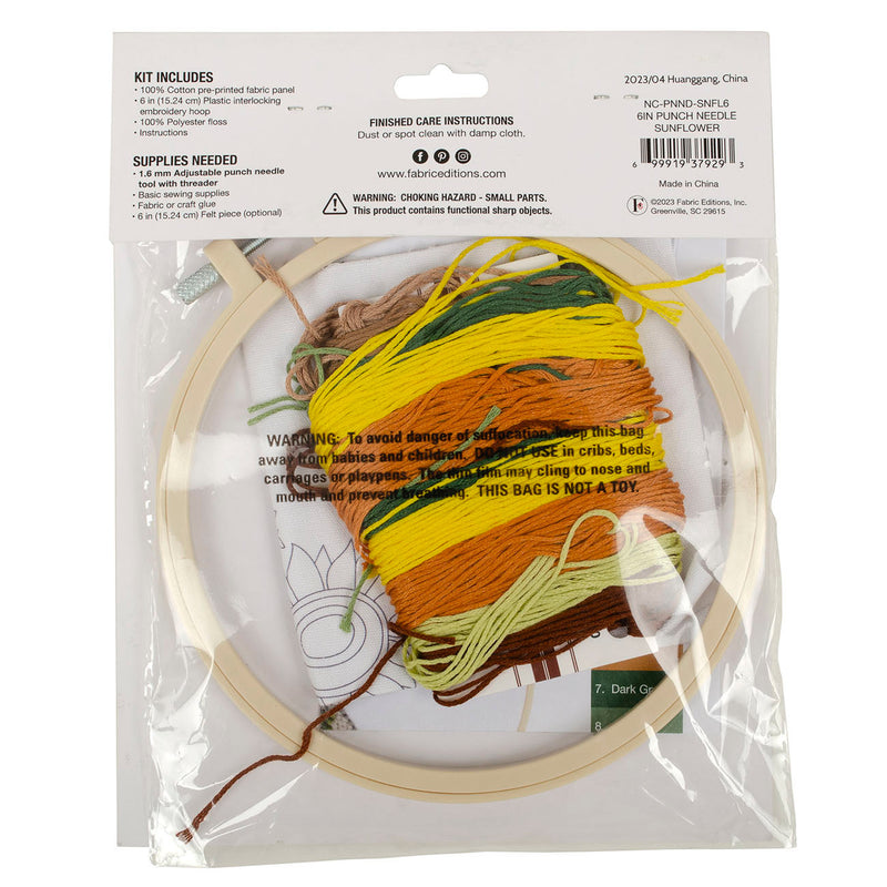 Punch Needle Sunflowers Kit