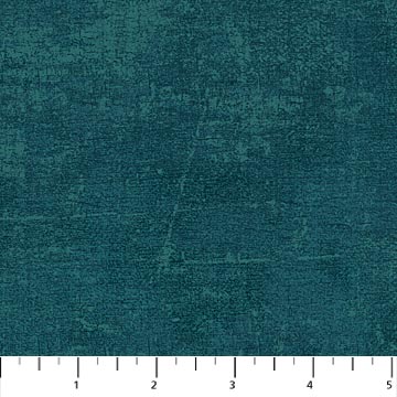 Northcott Canvas Flannel Peacock Fabric