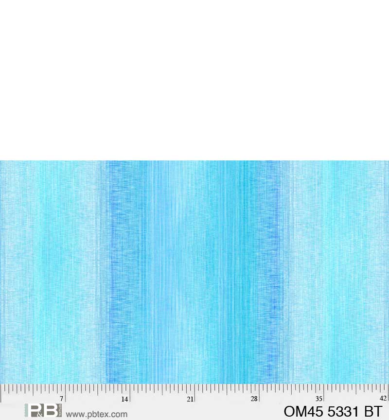 P & B Textiles Ombre Blue Teal Fabric