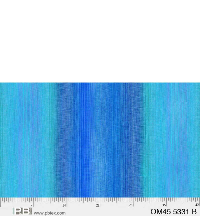 P & B Textiles Ombre Blue Teal Fabric