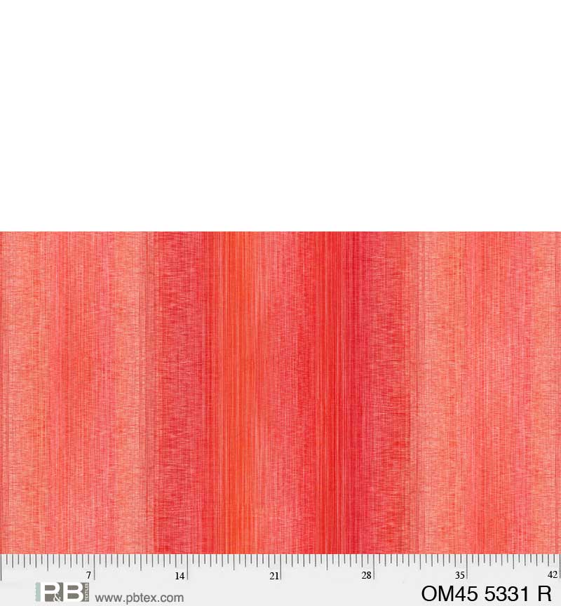 P & B Textiles Ombre Red Fabric