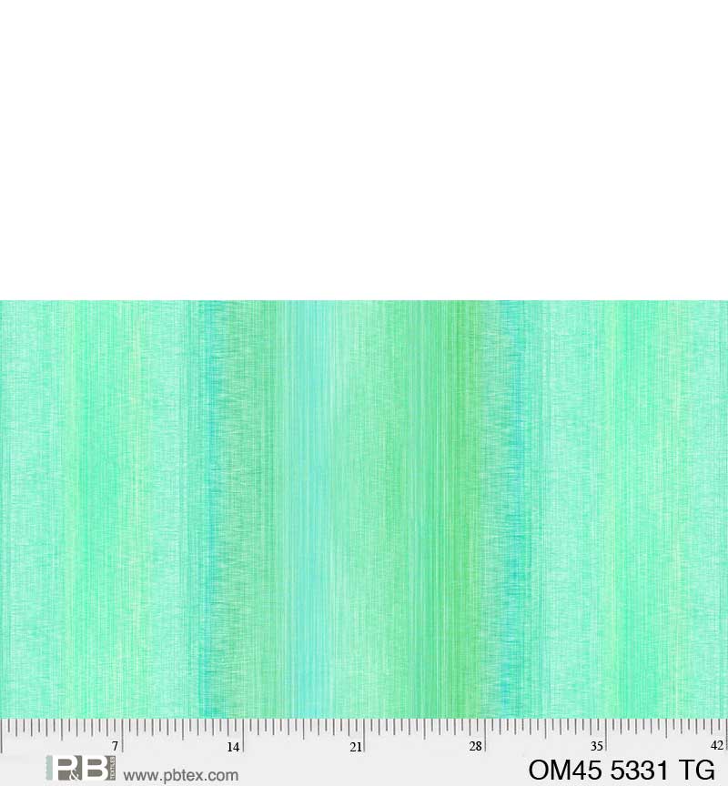 P & B Textiles Ombre Teal Green Fabric