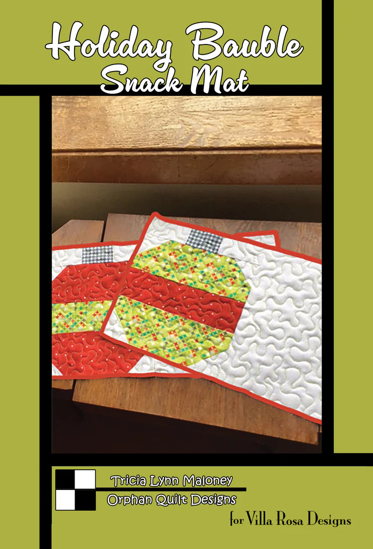 Villa Rosa Holiday Bauble Snack Mat Pattern