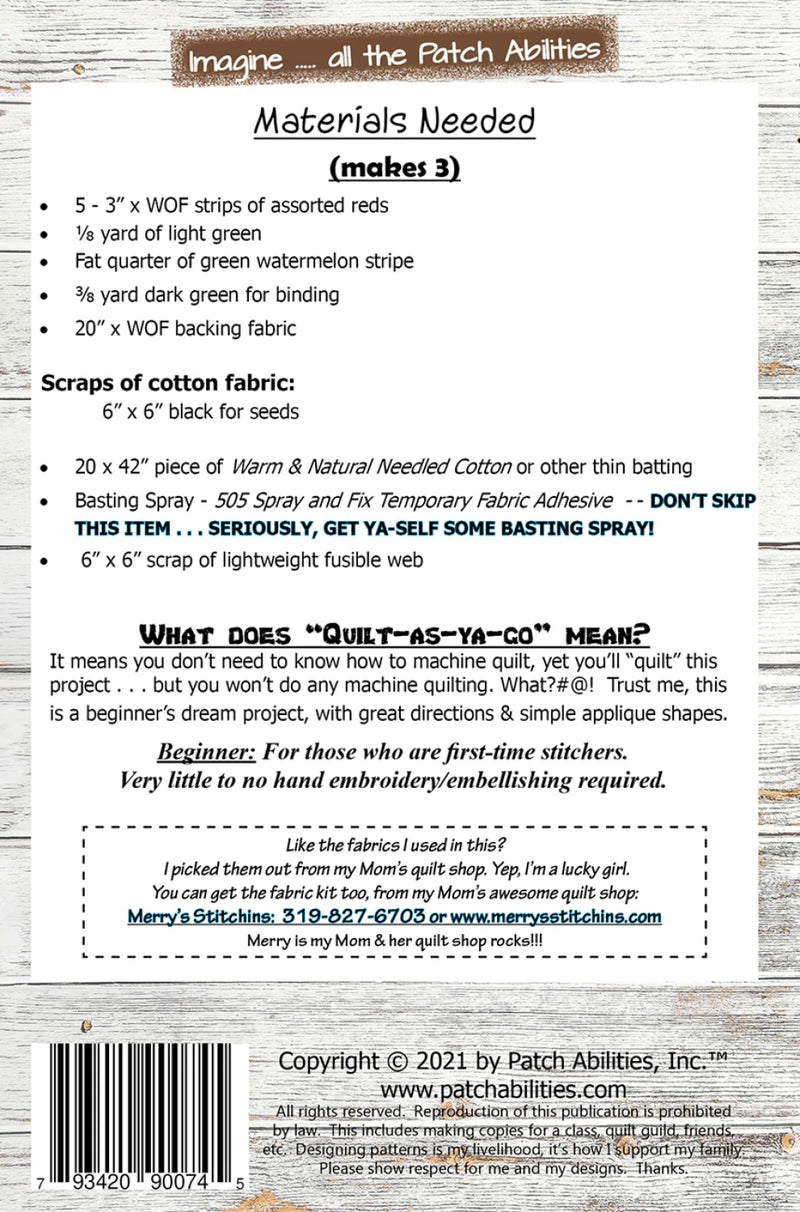 Watermelon Place Pattern