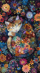 Timeless Treasures Calico Cat Panel