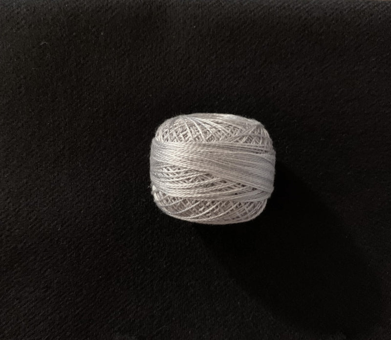Valdani Pearl Cotton Size 12 Variegated Shades Of Gray