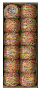 Valdani Pearl Cotton Size 12 Variegated Chimney Sparks