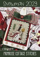 Primrose Cottage Stitches Snowman 2023 Cross Stitch Pattern