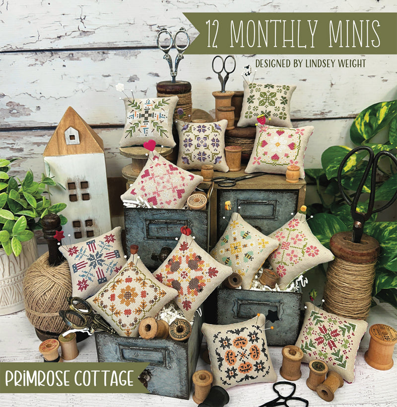 Primrose Cottage Stitches 12 Monthly Minis Cross Stitch Pattern