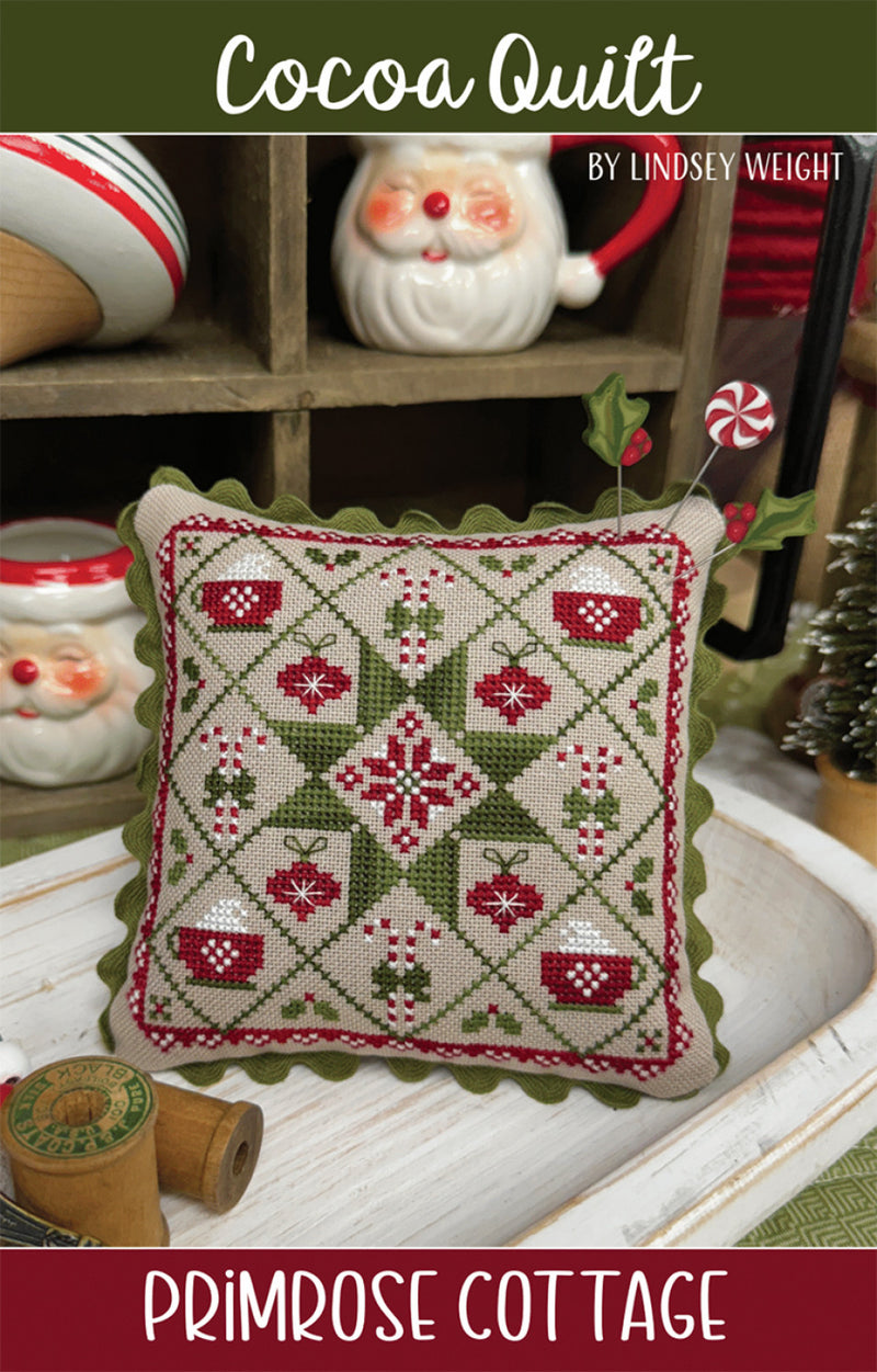 Primrose Cottage Cocoa Quilt Cross Stitch Pattern