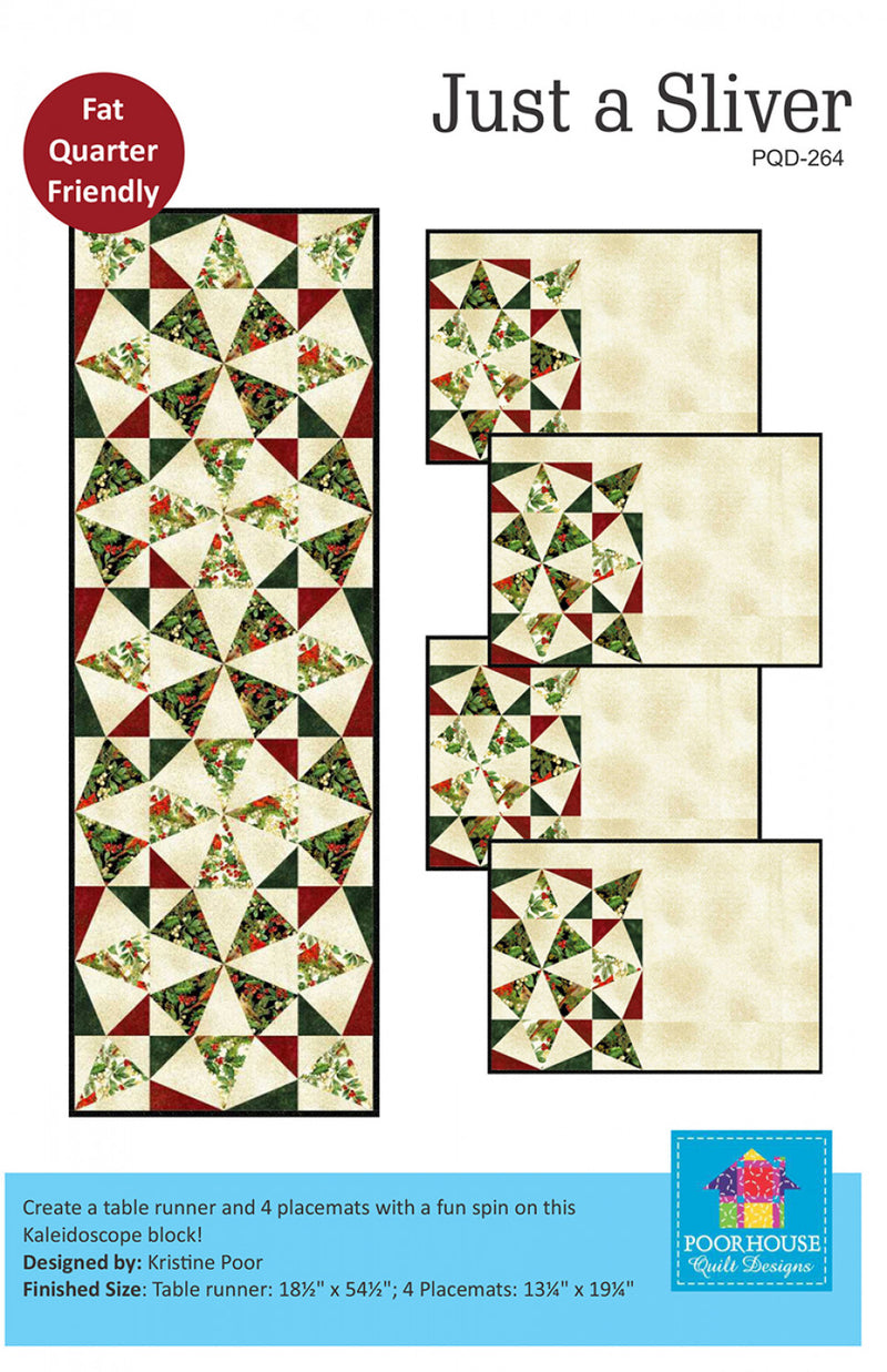 Poorhouse Quilt Design Just A Sliver Pattern