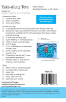 Poorhouse Quilt Design Take Along Tote Pattern