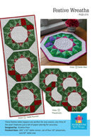 Poorhouse Quilt Designs Festive Wreaths Tabletop Pattern