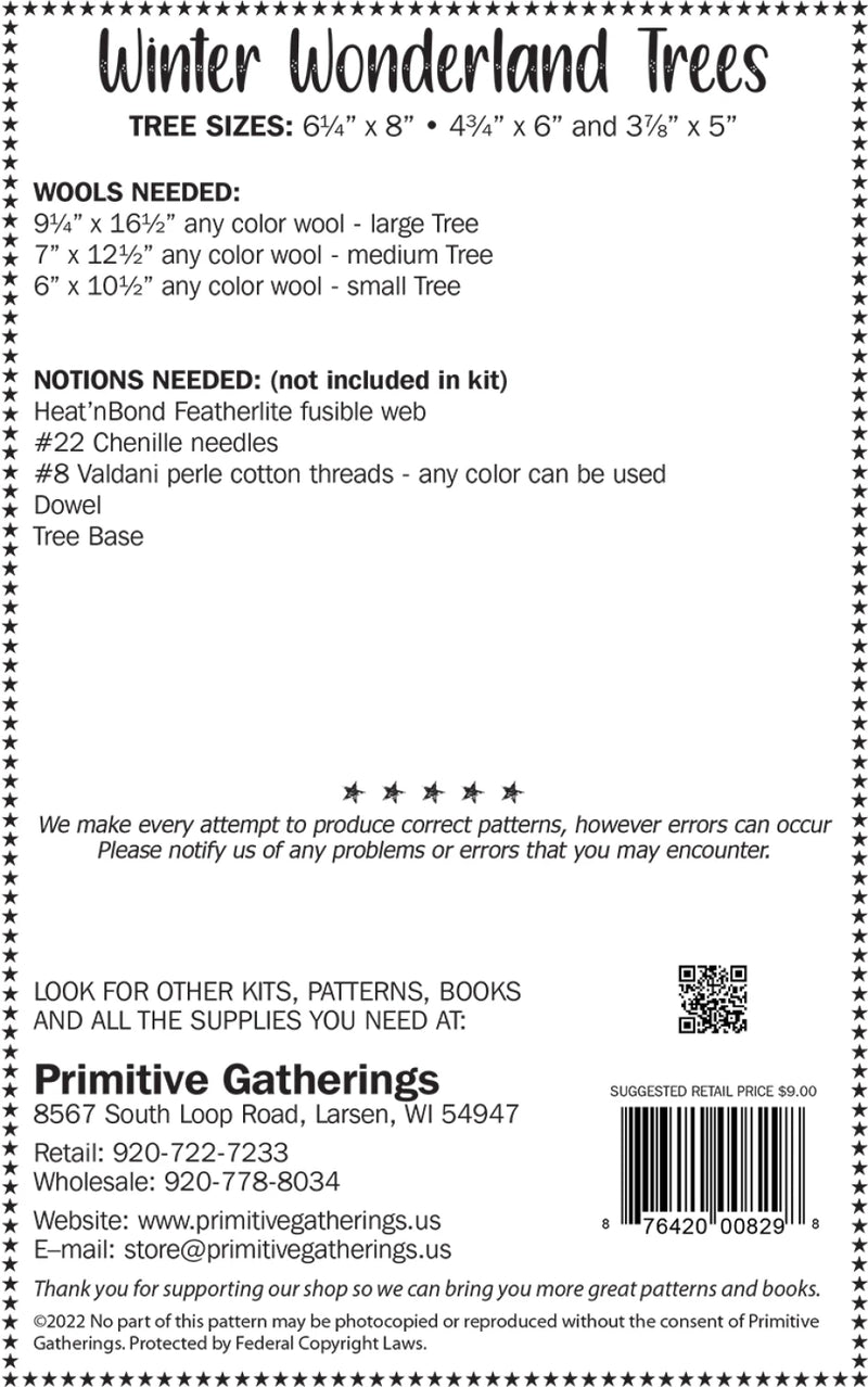Winter Wonderland Trees Pattern