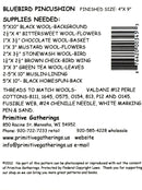 Bluebird Pincushion Pattern