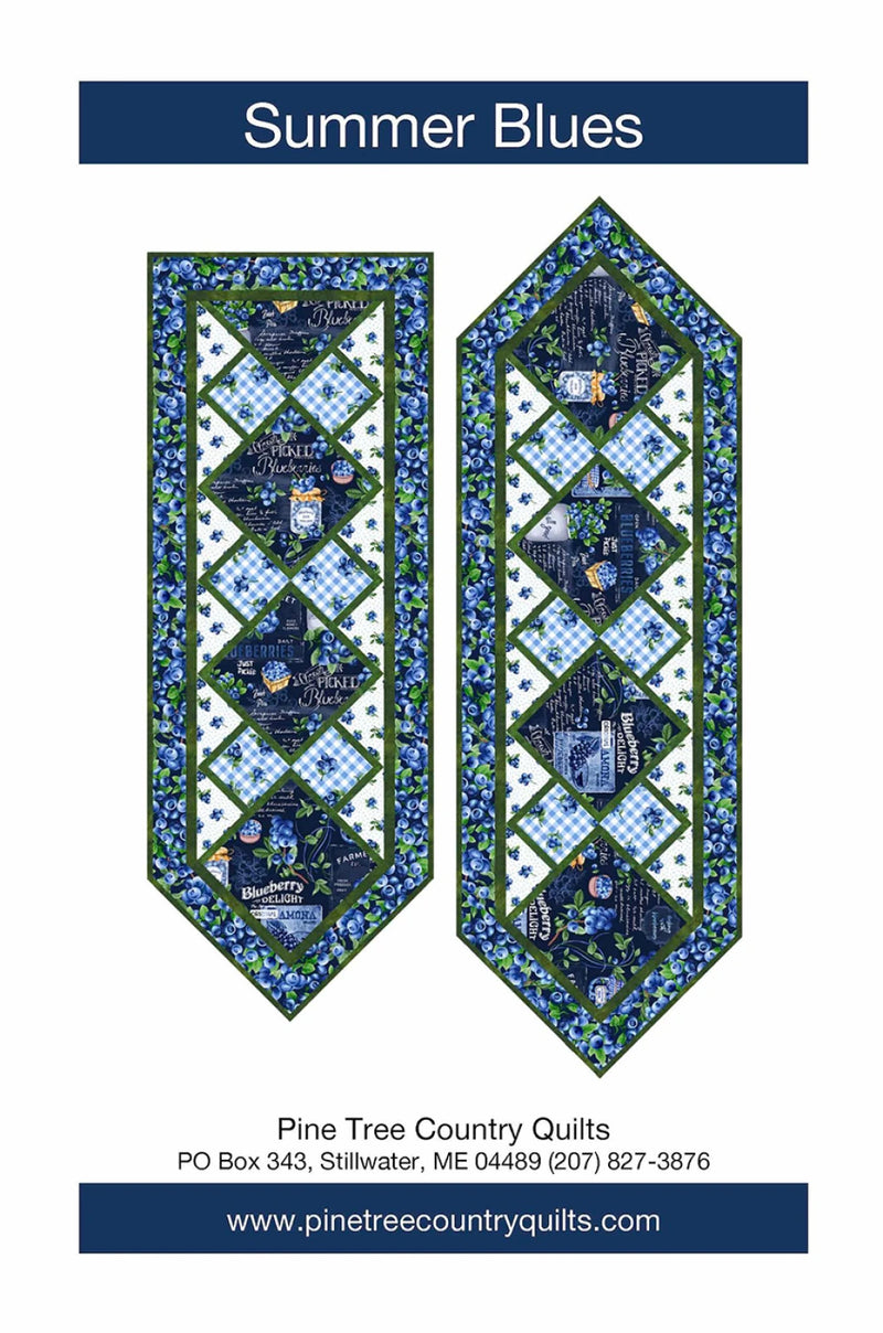 Summer Blues Table Runner Pattern