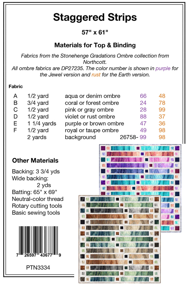 Staggered Strips Pattern