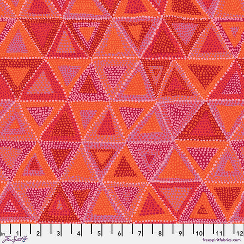 Kaffe Fassett Beaded Tents Red Fabric