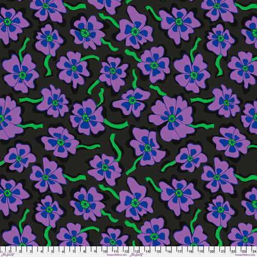 Kaffe Fassett Camo Flower Black Fabric