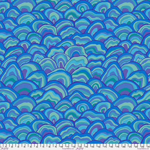 Kaffe Fassett Wobble Blue Fabric