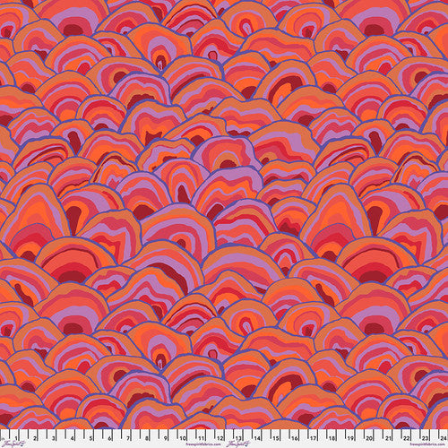 Kaffe Fassett Wobble Red Fabric