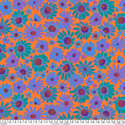 Kaffe Fassett Bloomers Orange Fabric