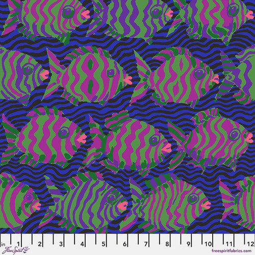 Kaffe Fassett Minnows Blue Fabric