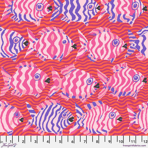 Kaffe Fassett Minnows Red Fabric