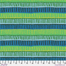 Kaffe Fassett Zipper Stripe Green Fabric