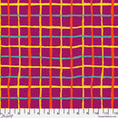 Kaffe Fassett Collective Grid Magenta Fabric