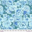 Kaffe Fassett Floral With Dots Blue Fabric