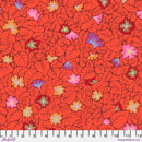Kaffe Fassett Diagonal Leaves Red Fabric