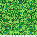 Kaffe Fassett Button Mosaic Green Fabric